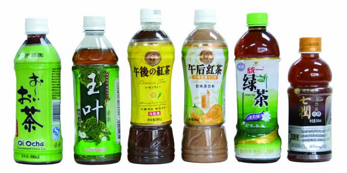 Twee kante bottel outomatiese krimphuls etiket toediener vir minerale water