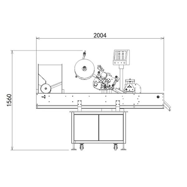 Hoëspoed volautomatiese etiketmasjien vir flessies vir klein botteltjies