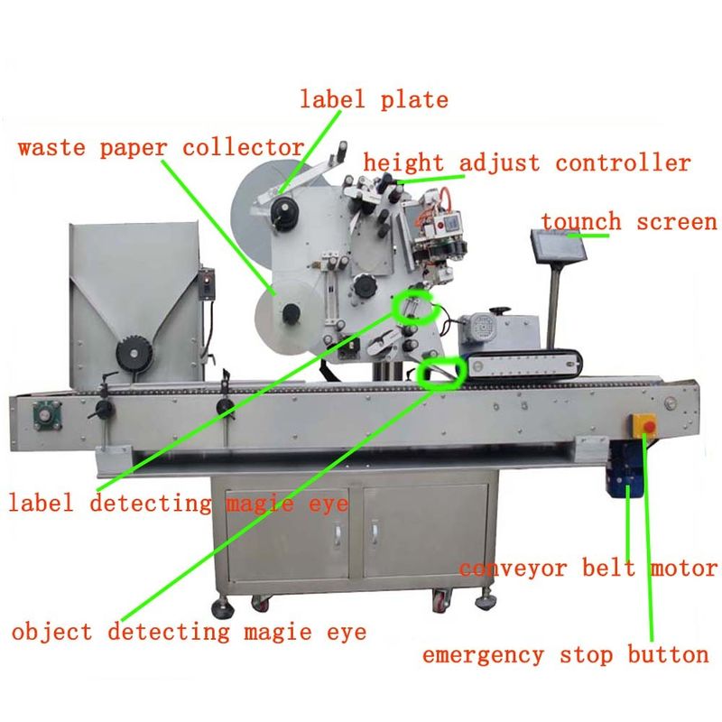 China Hg Haw 150 volautomatiese skyfie-etiketmasjien vir 'n servomotor PLC-beheerverskaffer