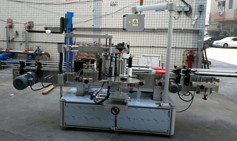 China Dubbelkant plakker elliptiese ovale bottel outomatiese etiketteringsmasjien 1200W verskaffer